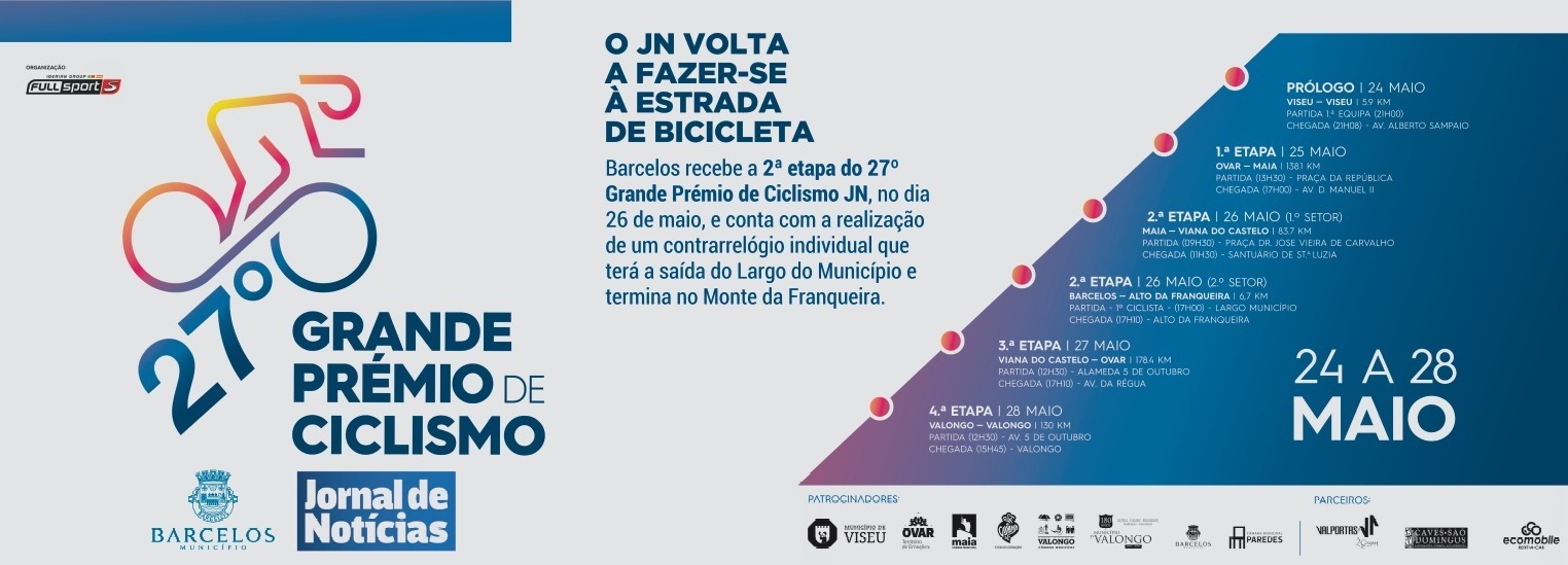 Barcelos recebe a 2ª etapa do 27º Grande Prémio de Ciclismo JN