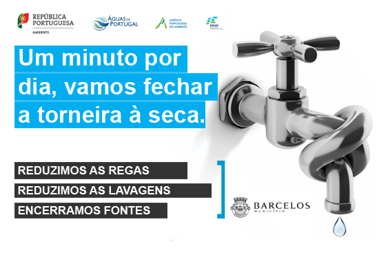 Município de Barcelos associa-se à campanha “Vamos fechar a torneira”