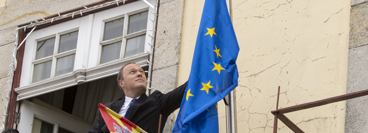 Hastear da Bandeira da União Europeia no Dia da Europa no Município de Barcelos