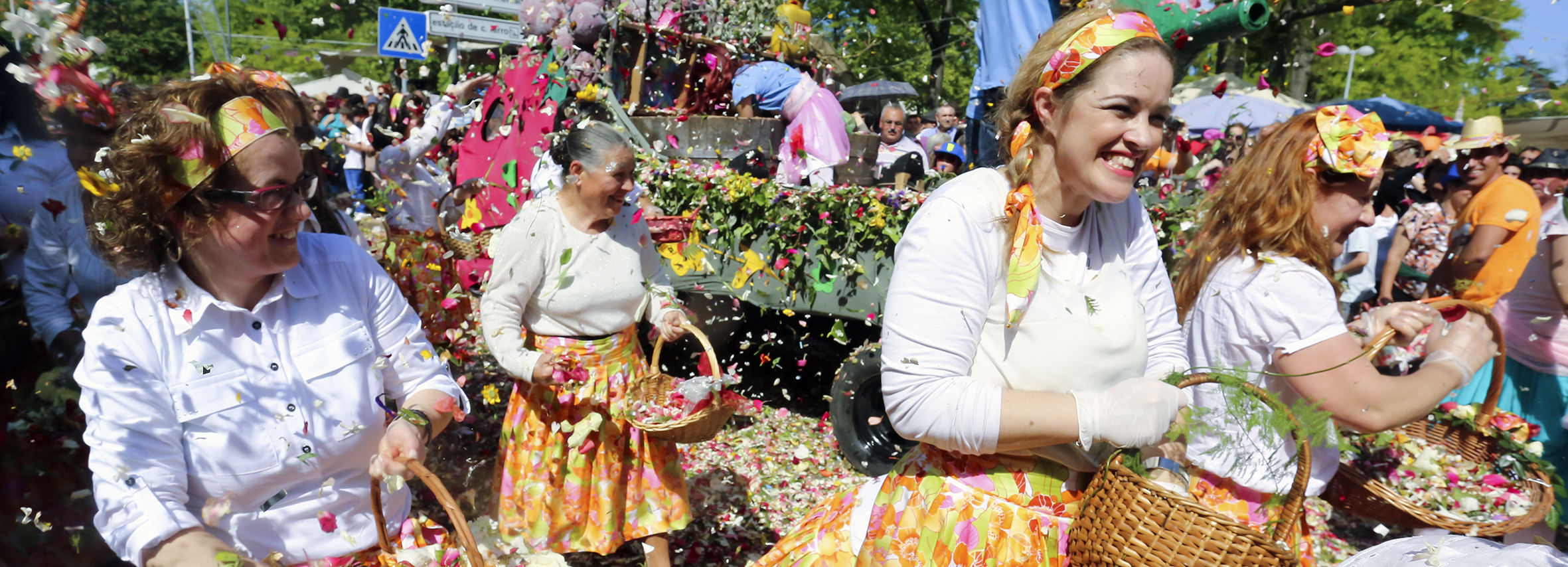 Invasão de pétalas e cor na maior Batalha das Flores de sempre