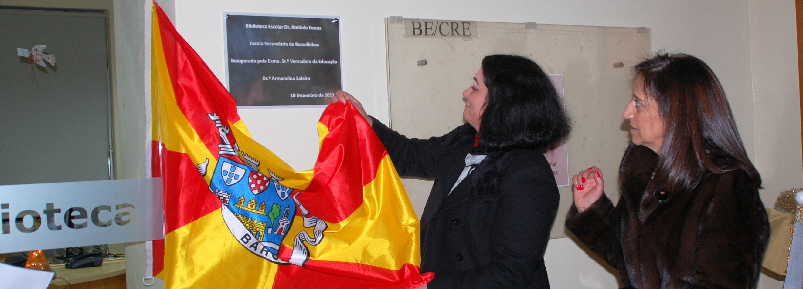 António Ferraz é o patrono da Biblioteca da Secundária de Barcelinhos