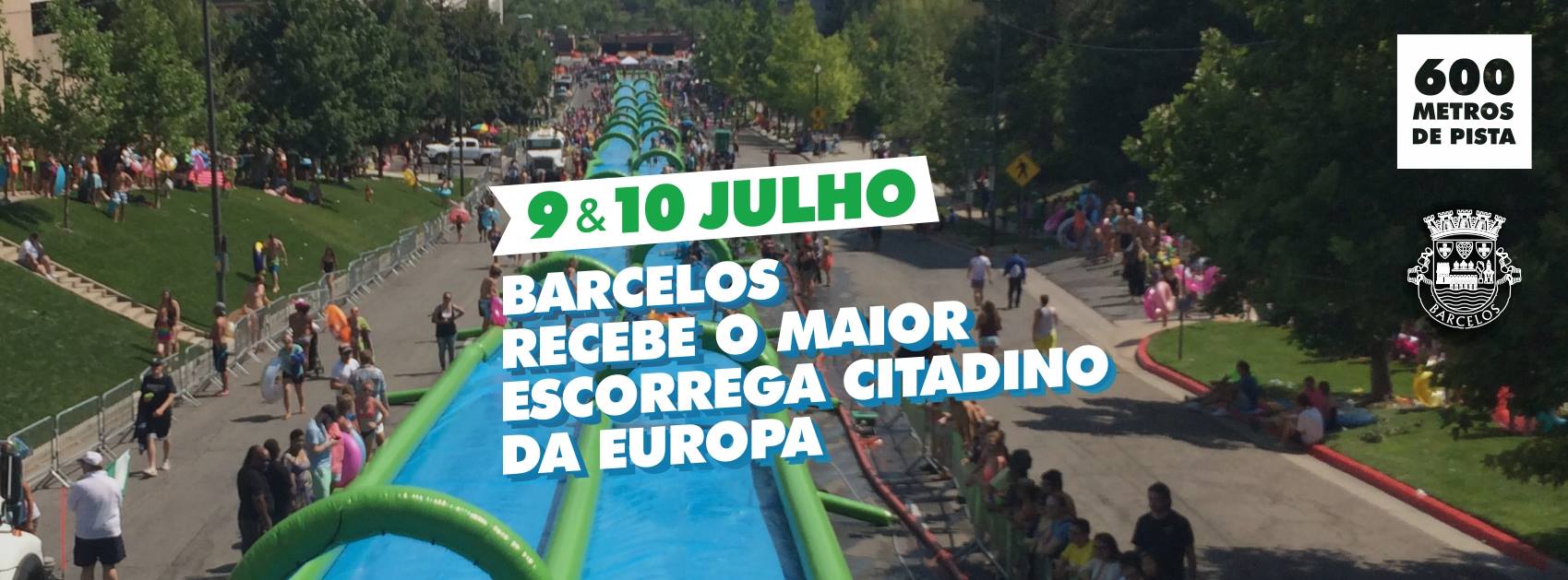 Sun Water Slide anima fim de semana em Barcelos