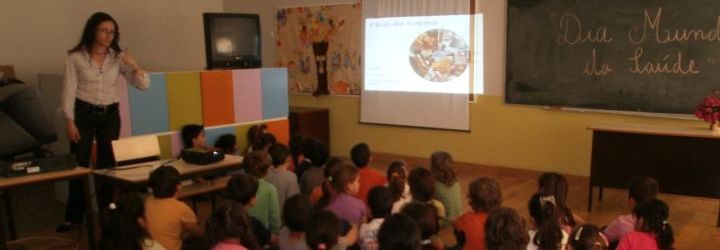 Palestra sobre higiene e saúde alimentar na EB1 de Rio Covo Sta. Eulália