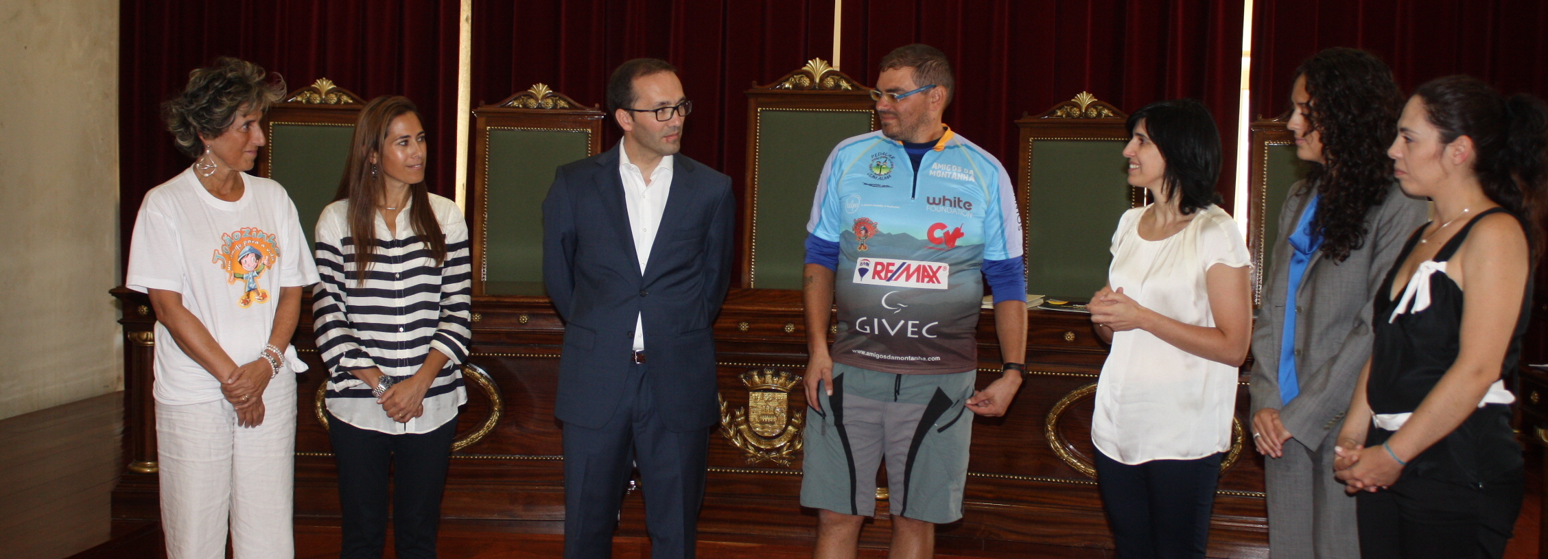 José Figueiredo recebido na Câmara Municipal depois de 32 dias a Pedalar com Alma