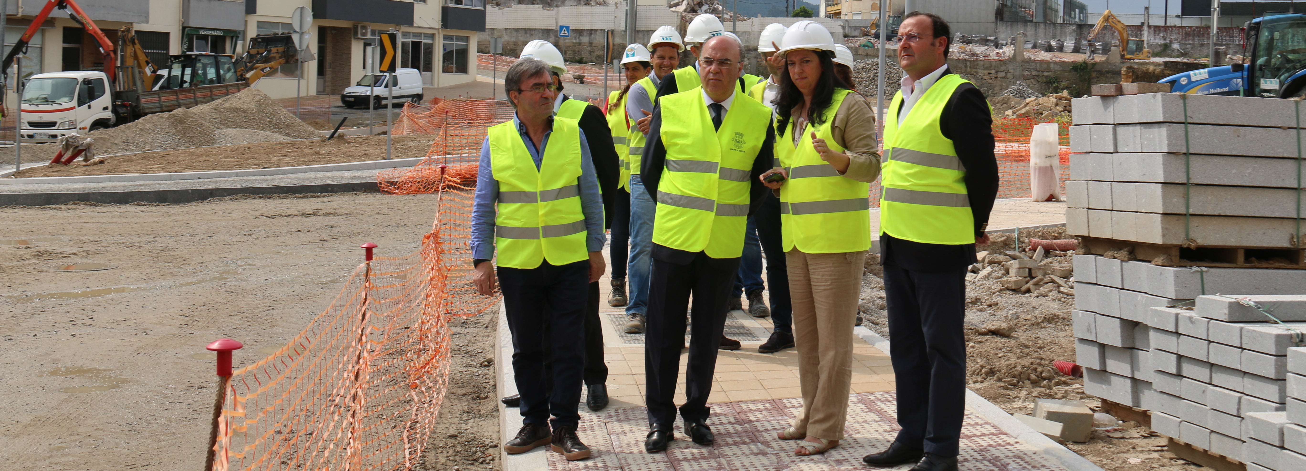 Presidente da Câmara visitou obras da Rua de Santa Marta