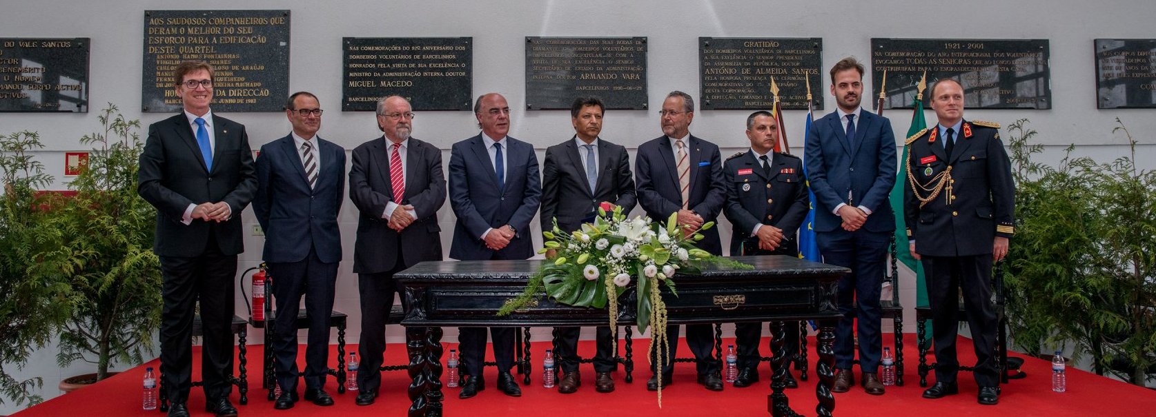 Secretário de Estado e Presidente da Câmara Municipal louvam trabalho dos Bombeiros de Barcelinhos