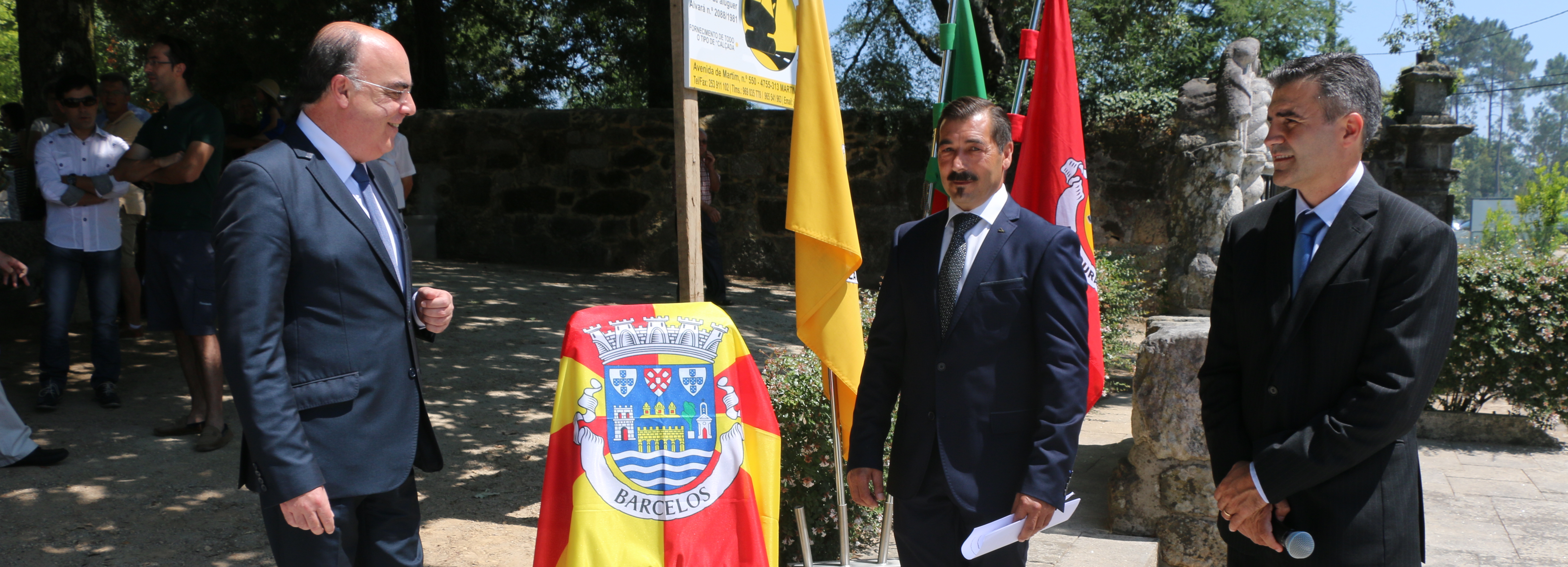 Presidente da Câmara inaugurou acesso à Capela da Nossa Senhora do Socorro em Areias de Vilar