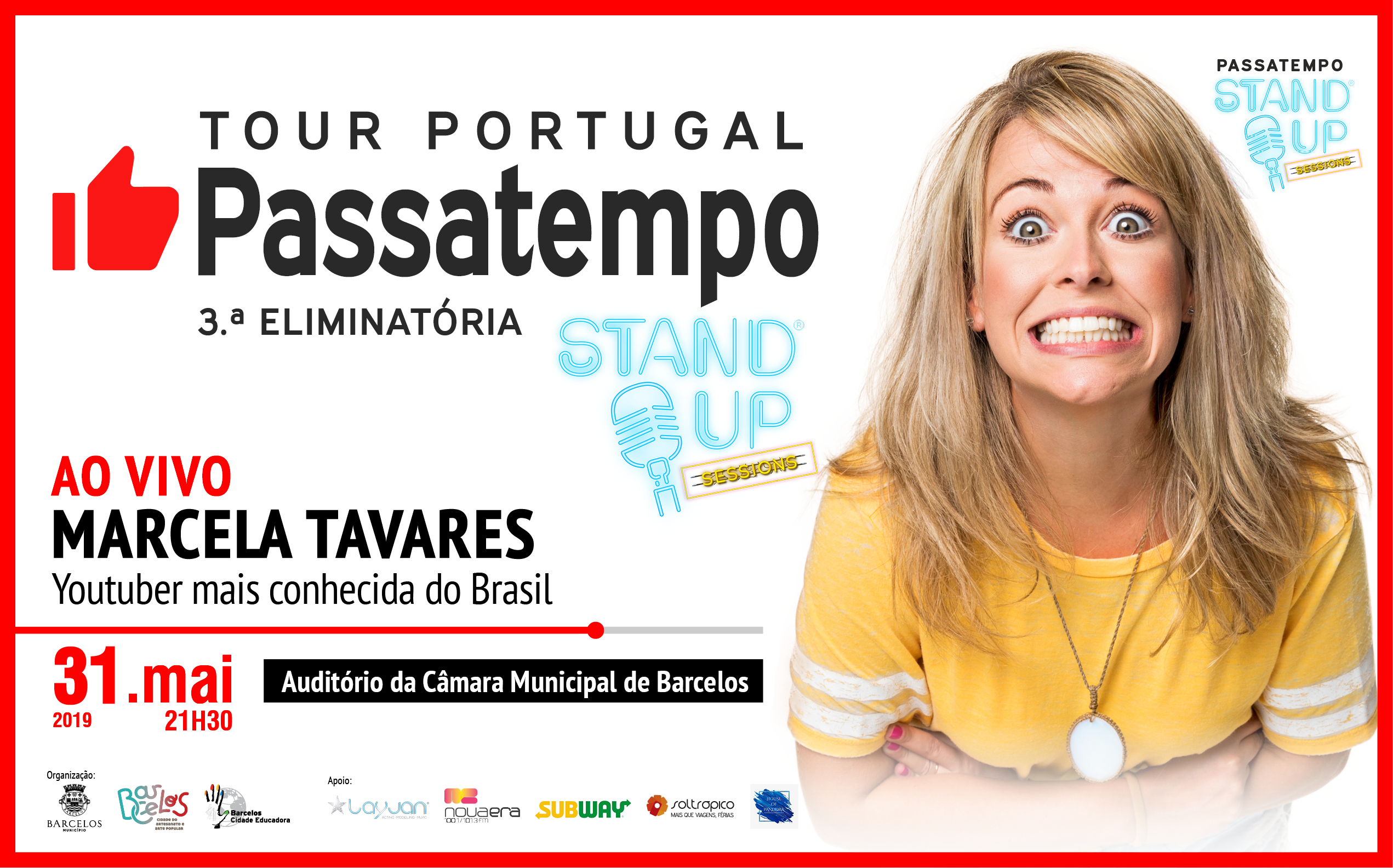 “Passatempo Stand UP” traz maior youtuber do Brasil a Barcelos