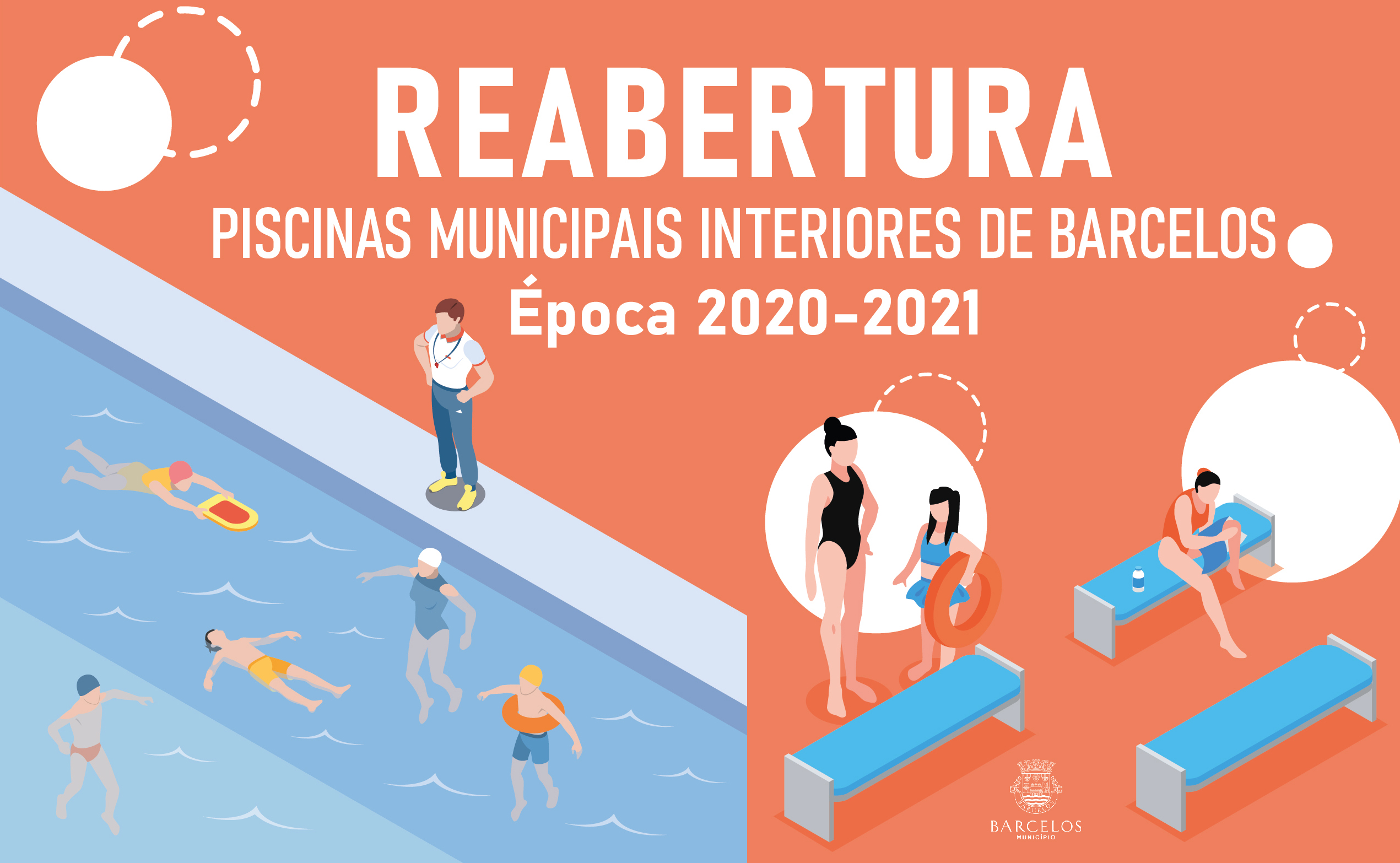 Piscinas municipais interiores reabrem dia 12 de outubro