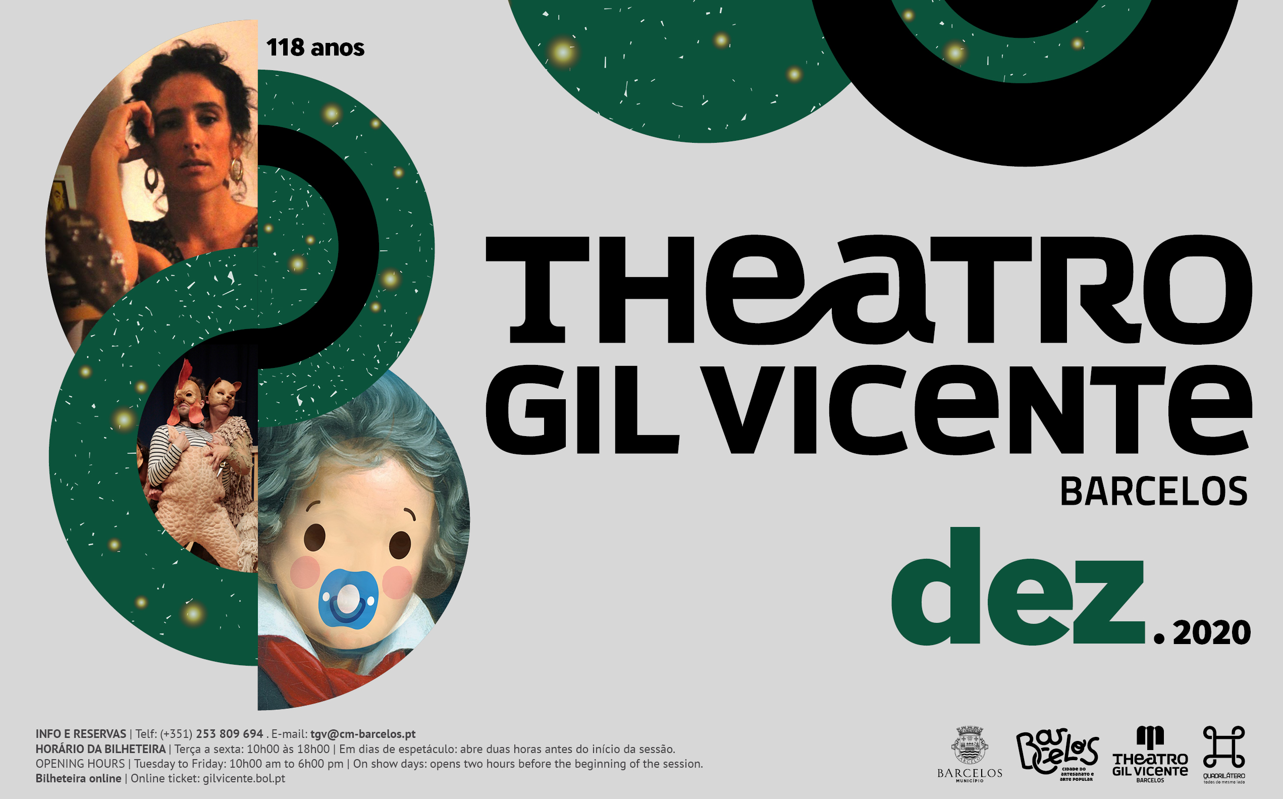 Programação de dezembro do Theatro Gil Vicente