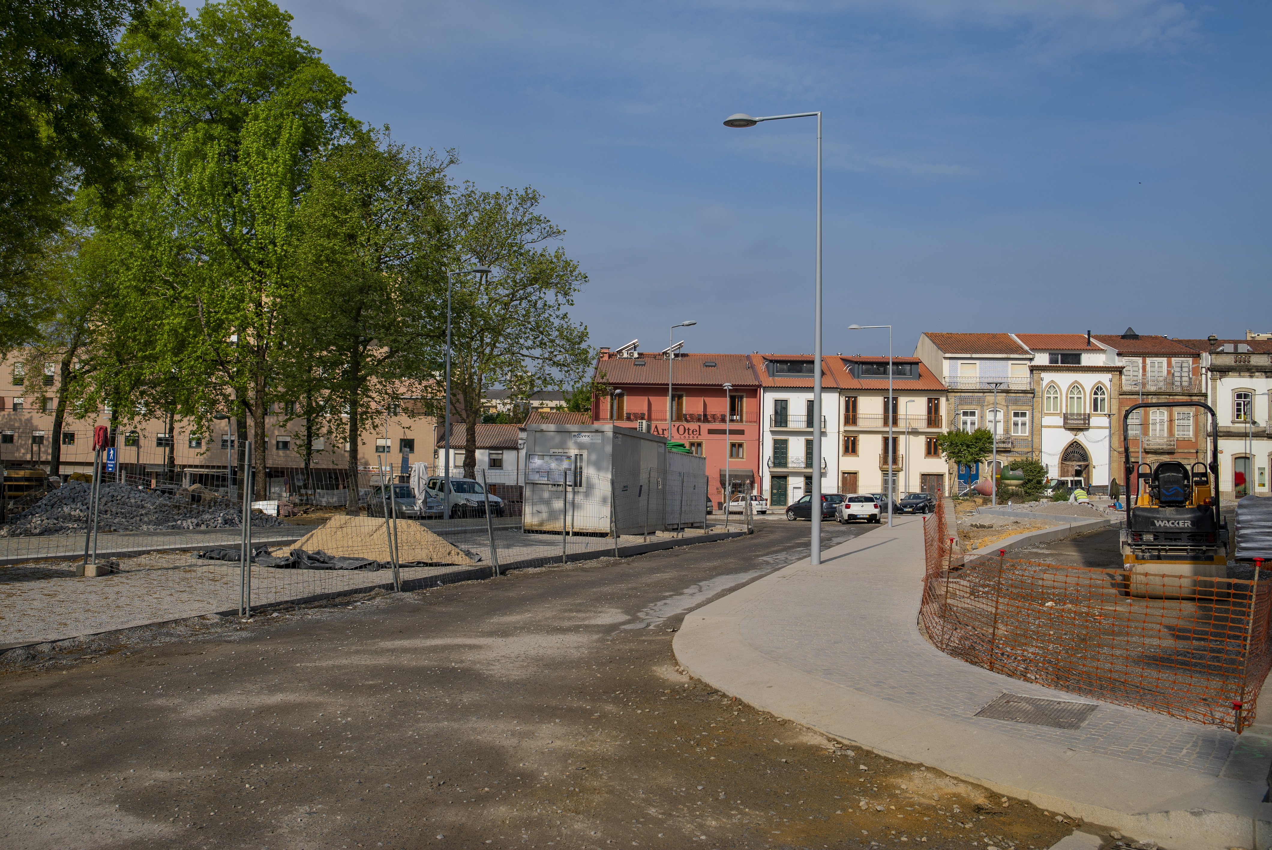 Plano de sinalização e desvios no Campo S. José devido a obras