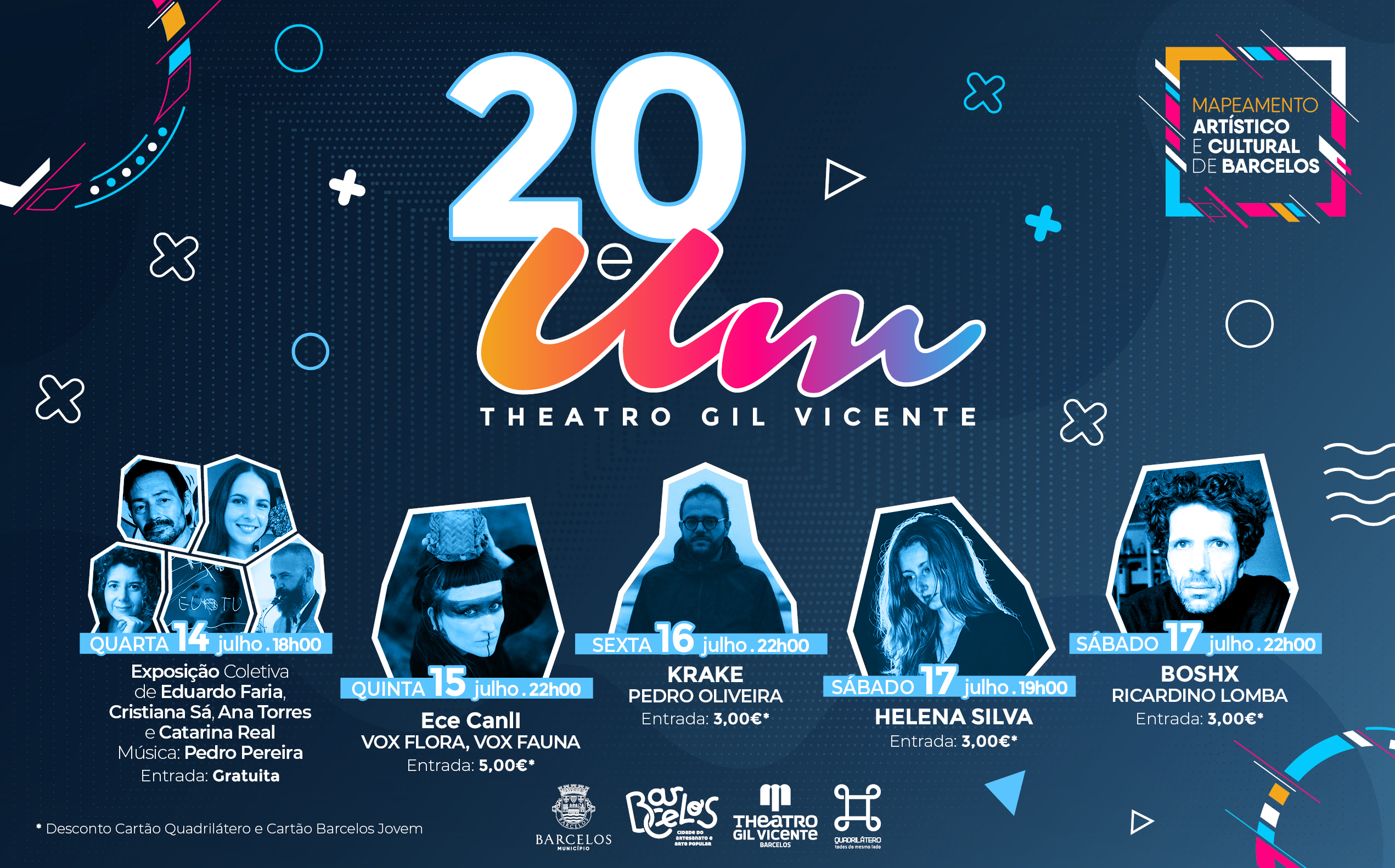 Theatro Gil Vicente recebe artistas barcelenses na iniciativa “20 e um”