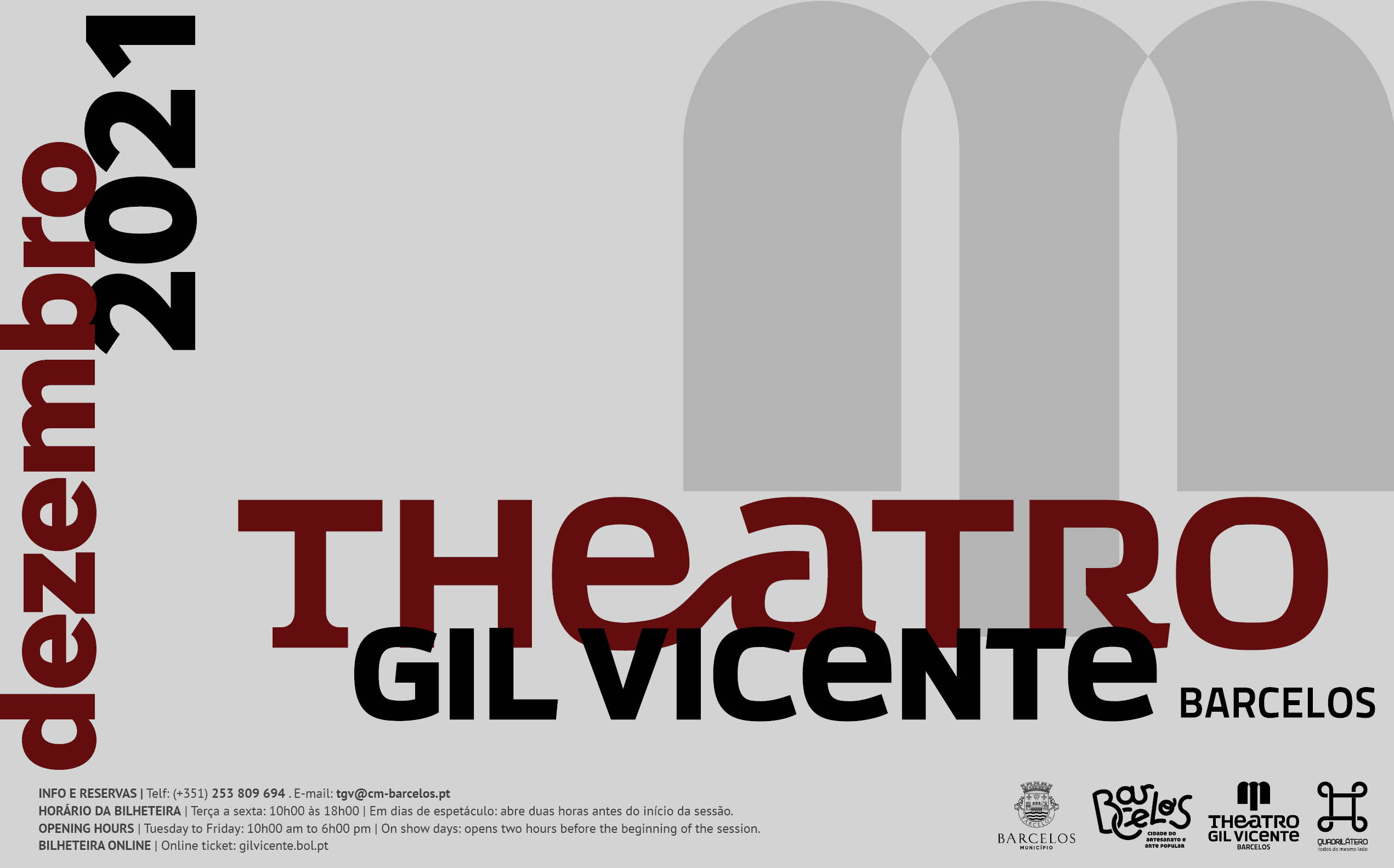 Theatro Gil Vicente encerra 2021 com programação especial