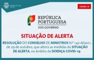 covid-19: situação de alerta renovada até ao fi...