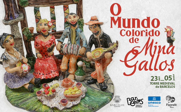 Exposição “O mundo colorido de Mina Gallos” na Torre Medieval