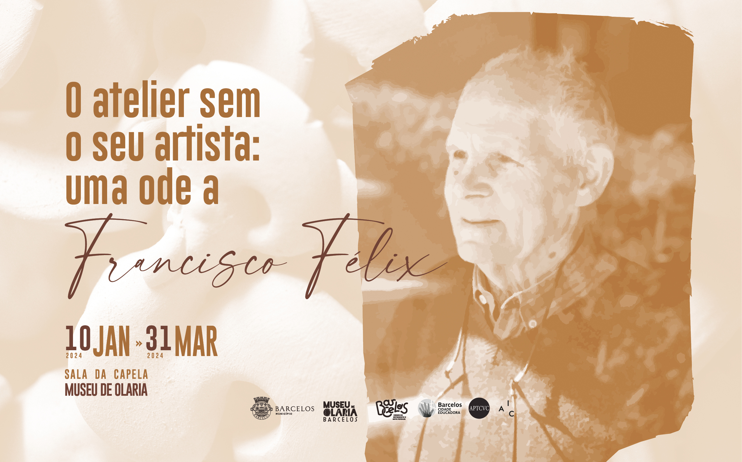 Museu de Olaria recebe exposição “O Atelier sem o seu artista: uma ode a Francisco Félix”