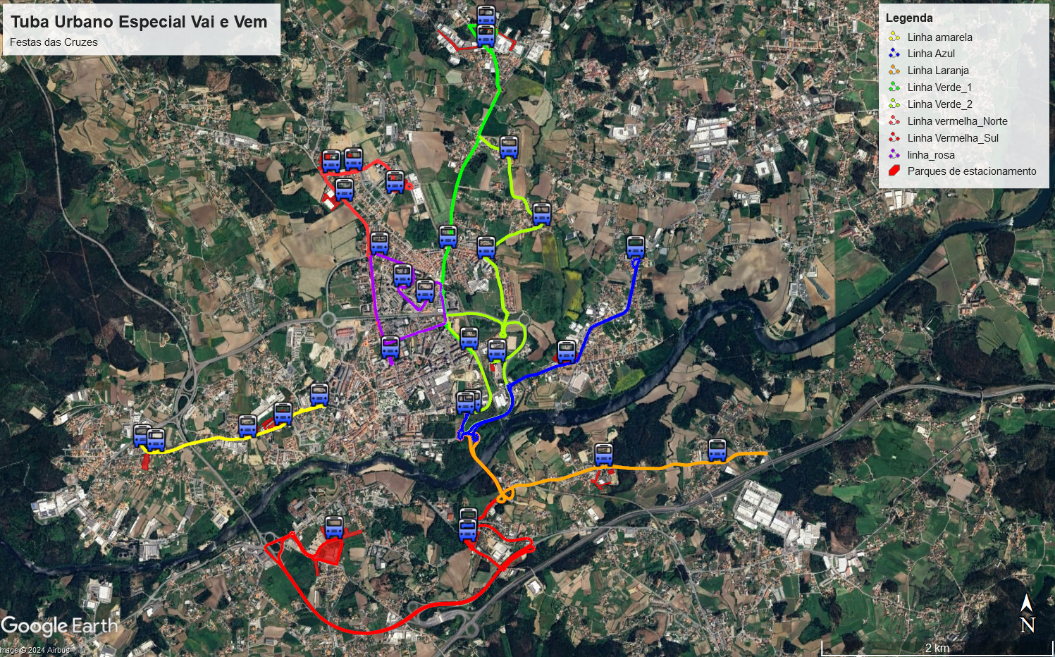  Autocarros gratuitos nas Freguesias e na Zona Urbana